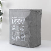 Kuber Industries Laundry Basket For Clothes|Foldable Laundry Hamper|Basket For Toys, Dirty clothes, Storage "45 LTR"-Pack of 6 (Grey)